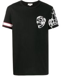 McQueen - Skull Detail T-Shirt - Lyst