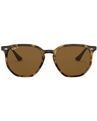 Ray-Ban - Rb4306 Hexagonal Frame Polarised Sunglasses - Lyst
