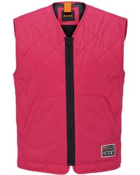 BOSS - Diamond-Quilted Gilet - Lyst