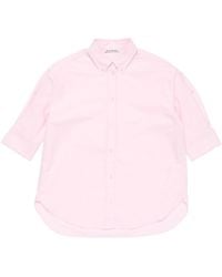 Acne Studios - Short-Sleeve Organic Cotton Shirt - Lyst