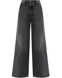 Blumarine - Whiskering-Effect Jeans - Lyst