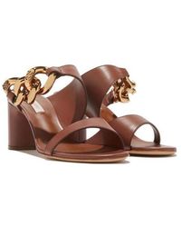 Casadei - Chain-Trimmed Sandals - Lyst
