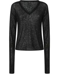 Pinko - V-Neck Knitted Jumper - Lyst