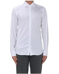 Fay - French Collar Pleated Shirt - Lyst
