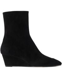 Aeyde - Solid Suede Ankle Boots - Lyst