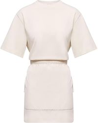 Moncler - Logo Patch T-Shirt Dress - Lyst