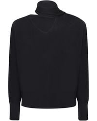 Incotex - Cut-Out Turtleneck Sweater - Lyst