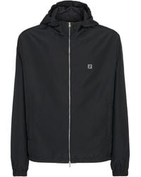 Fendi - Ff Hooded Drawstring Jacket - Lyst