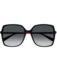 Gucci - Eyewear Oversized Square Frame Sunglasses - Lyst