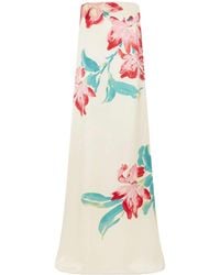Rebecca Vallance - Bloom Floral-Print Silk Gown - Lyst