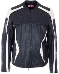 DIESEL - L-Adam Leather Jacket - Lyst