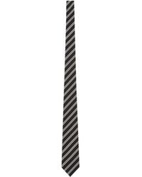 Saint Laurent - Striped Tie - Lyst