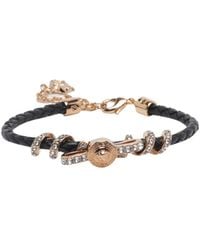 Versace - Medusa Embellished Charm Bracelet - Lyst