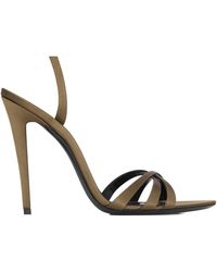 Saint Laurent - Kate Singback Sandals - Lyst