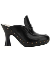 Burberry - Potter Stud Embellished Mules - Lyst