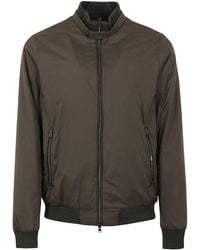 Herno - High-Neck Zipped Bomber Jacket - Lyst
