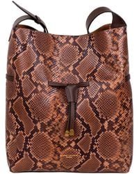 Gianni Chiarini - Large Sienna Animal-Print Drawstring Shoulder Bag - Lyst