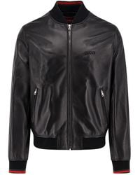 Gucci - Nappa Leather Bomber Jacket - Lyst