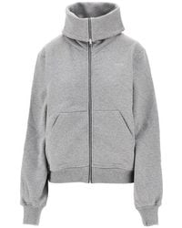 7 For All Mankind - Zip-Up Collar Hoodie - Lyst