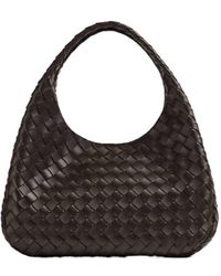 Bottega Veneta - Campana Intrecciato Shoulder Bag - Lyst