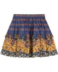 Valentino - All-Over Patterned Flared Skirt - Lyst