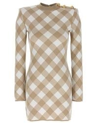 Balmain - Vichy Dress - Lyst