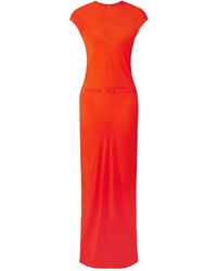 SIR. - Fresca Belted Silk Crepe De Chine Maxi Dress - Lyst