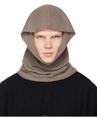 Homme Plissé Issey Miyake - Cutout Knitted Hat - Lyst