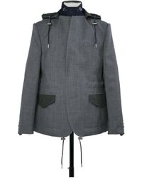 Sacai - Hooded Panelled Jacket - Lyst