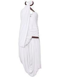 Christopher Esber - Chime Asymmetric Draped Jersey Midi Dress - Lyst