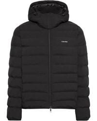 Calvin Klein - Hooded Quilted Down Jacket - Lyst
