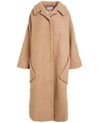 Maison Margiela - Coat Mohair Wool, Virgin Wool, Polyamide - Lyst
