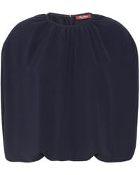Max Mara - Gathered Blouse - Lyst