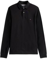 Tommy Hilfiger - Logo Long Sleeve Polo Shirt - Lyst