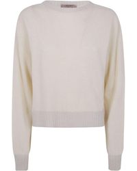 Twinset - Boat-Neck Wool-Cashmere Blend Sweater - Lyst