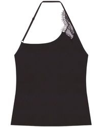 Courreges - Courrèges Lace Asymmetrical Top - Lyst