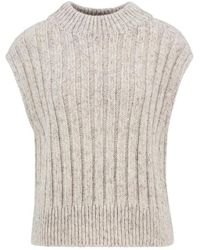 Barbour - Sleeveless Sweater - Lyst