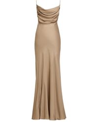 Saint Laurent - Backless Cowl Dress - Lyst