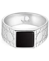 Dior - Cannage Signet Ring - Lyst