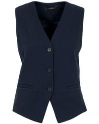 Weekend by Maxmara - Wkdpoggio V-Neck Gilet - Lyst