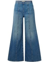 Ulla Johnson - The Bianca Paneled High-Rise Wide-Leg Jeans - Lyst