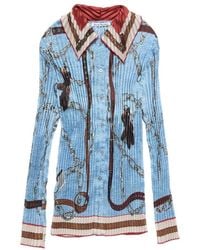 Acne Studios - Pleated Button-Up Shirt - Lyst