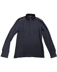 ZEGNA - Stripe-Detailed Long Sleeved Polo Shirt - Lyst