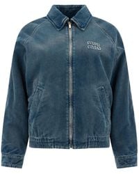 Miu Miu - Logo-Detailed Zipped Jacket - Lyst
