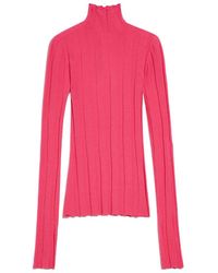 Sportmax - High Neck Long-Sleeved Top - Lyst