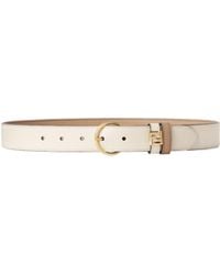 Fendi - And Cappuccino Leather Reversible Belt - Lyst