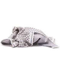 Brunello Cucinelli - Geometric Pattern Pocket Square Scarf - Lyst