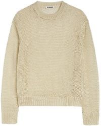 Jil Sander - Open Knit Crewneck Jumper - Lyst