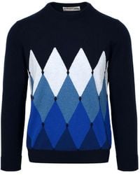Ballantyne - Graphic-Printed Crewneck Jumper - Lyst