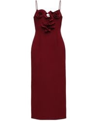 Magda Butrym - Cotton And Silk Flower-Detail Midi Beach Dress - Lyst